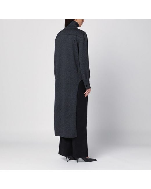Givenchy Blue Dark Turtleneck With Drawstring