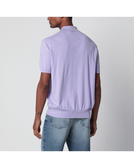 Polo Ralph Lauren Purple Lilac Cotton Polo Shirt for men