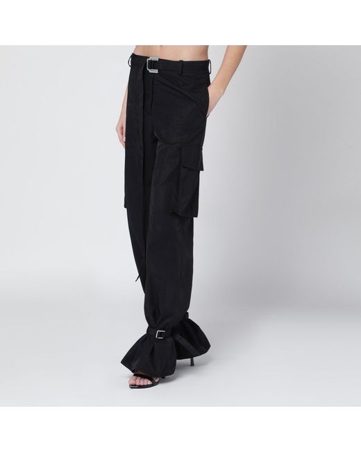 The Attico Black Nylon Trousers