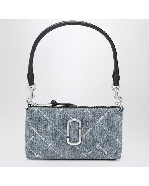 Marc Jacobs Blue Pochette Snapshot Aus Gestepptem Denim