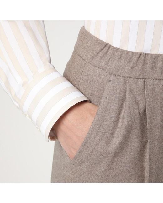 Max Mara Natural Dove Cashmere Trousers