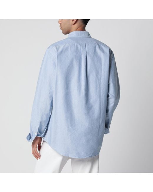Polo Ralph Lauren Blue Oxford Shirt Custom-Fit for men
