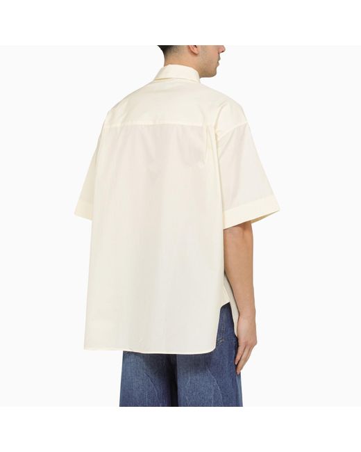 Studio Nicholson White Oversize Short-sleeves T-shirt for men