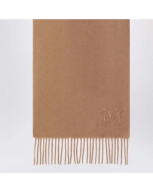 Sciarpa Color Cammello di Max Mara in Brown