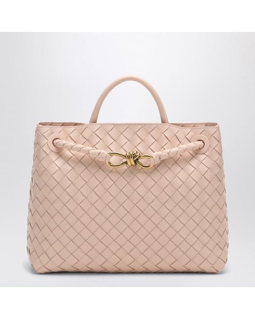 Bottega Veneta Pink Light Andiamo Medium Bag