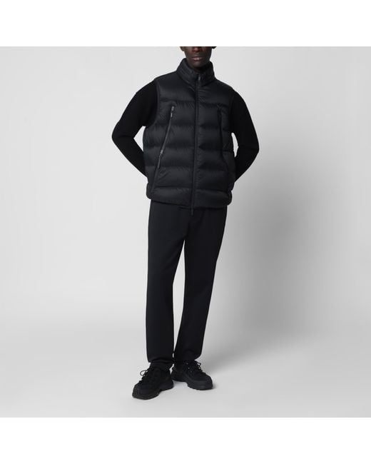 Moncler Black Reticone Down-Filled Gilet for men