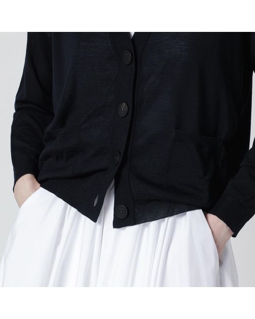 Roberto Collina Blue Navy Wool Cardigan