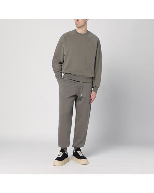 AMI Gray Ami De Coeur jogging Pants for men