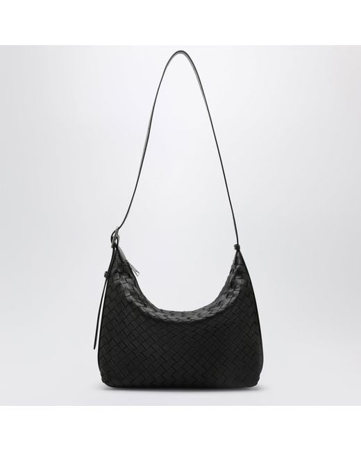 Bottega Veneta Black Small Traveler Hobo Bag for men