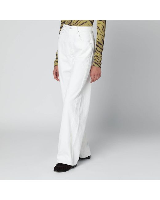 Citizens of Humanity White Pashmina Ayla Baggy Jeans