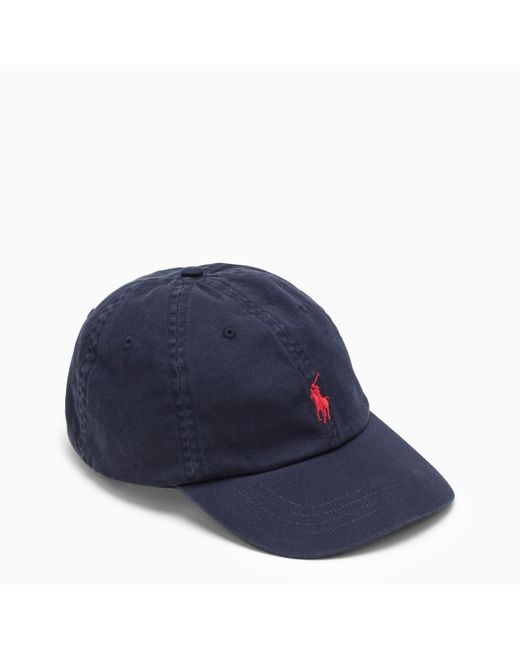 Polo Ralph Lauren Blue Baseball Cap With Logo for men
