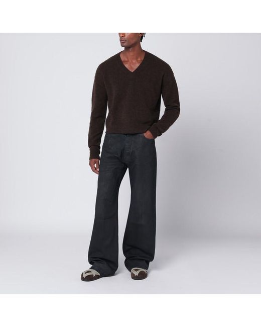 Maglione in misto alpaca di Rick Owens in Black da Uomo