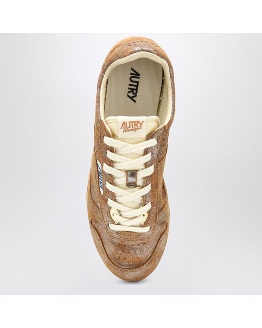 Autry Brown Metallic Ivory Windspin Sneaker