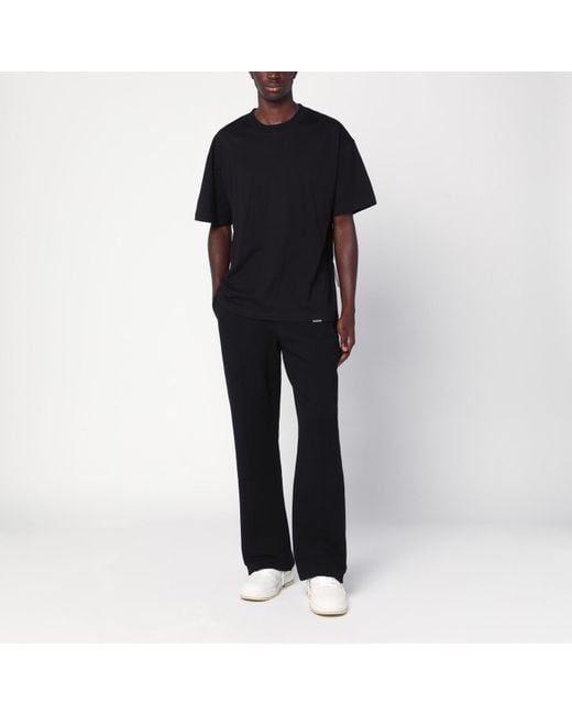 Represent Black Crew Neck T-Shirt for men
