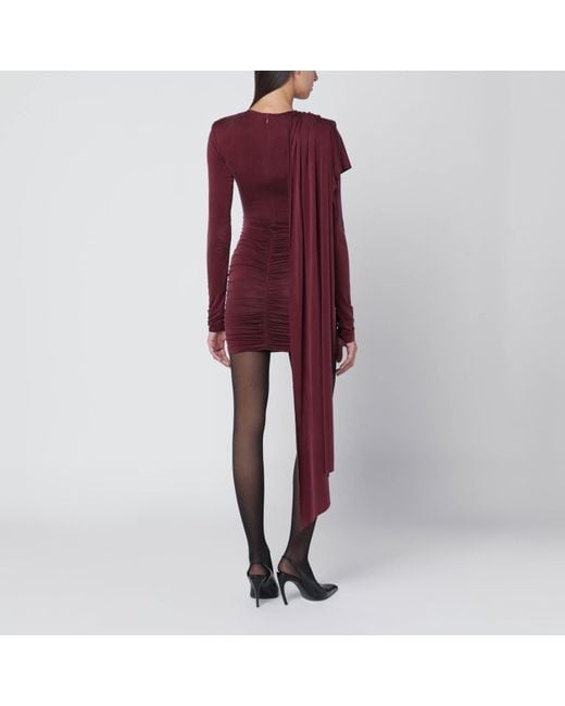 ANDAMANE Red Xenia Rouge Noir Mini Dress