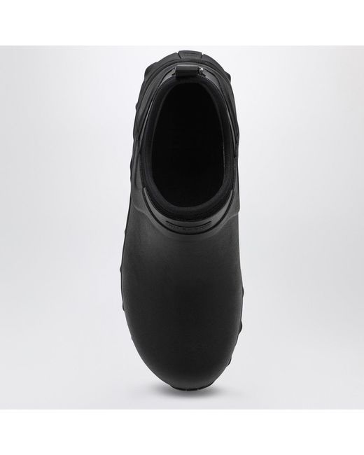 Givenchy Black Bogs Rubber Chelsea Boots for men