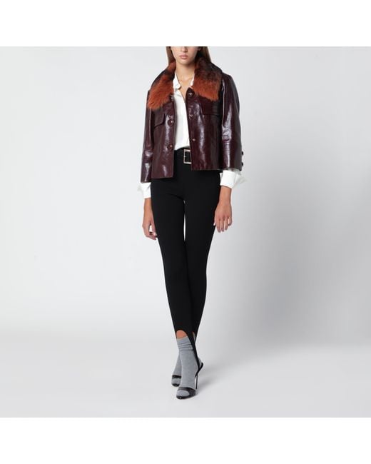 Chloé Red Dark Cropped Jacket