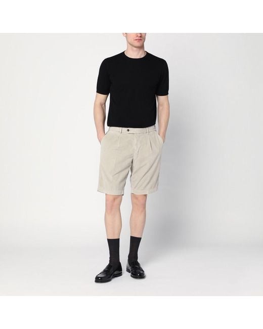 PT Torino Natural Cotton Bermuda Shorts for men