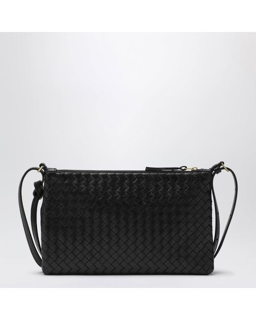 Bottega Veneta Black Medium Piccolo Intrecciato Pouch