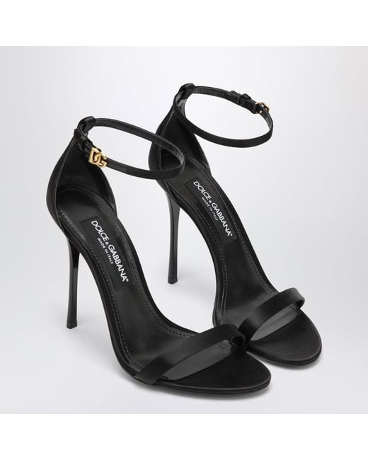 Dolce & Gabbana Black Keira Sandal