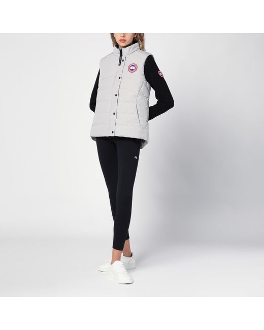 Canada Goose Freestyle Melange Nylon Waistcoat in White Lyst UK
