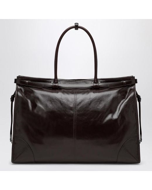 Borsa shopping bonnie color moro di Prada in Black da Uomo
