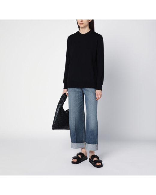Jil Sander Black Wool Crew-neck Sweater