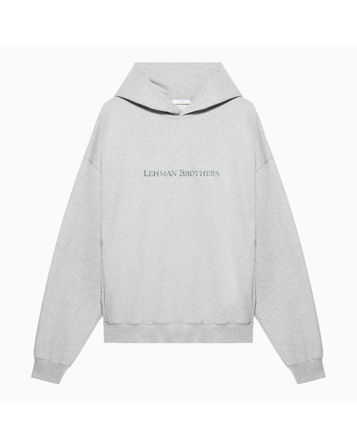 1989 STUDIO Gray Lehman Brothers Hoodie Oatmeal for men