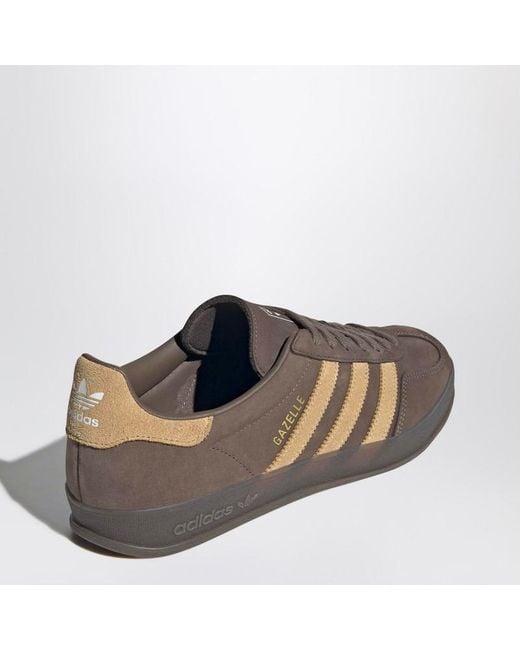 Sneaker gazelle indoor cargo brown/golden beige/cloud white di Adidas Originals da Uomo