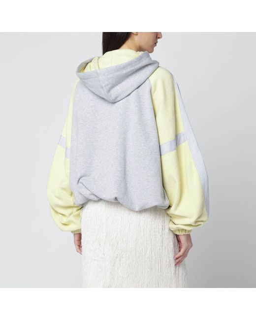 The Attico Blue Light Bomber Sweatshirt