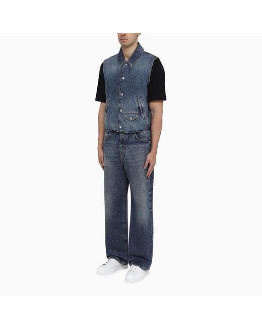 Givenchy Blue Washed-out Denim Jeans for men