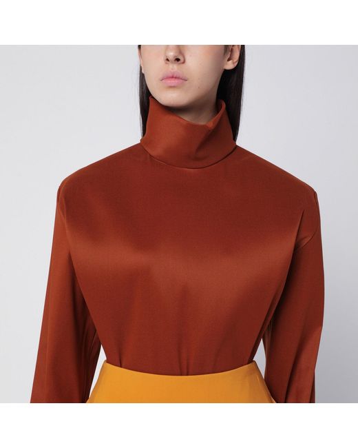 Saint Laurent Orange Blouse
