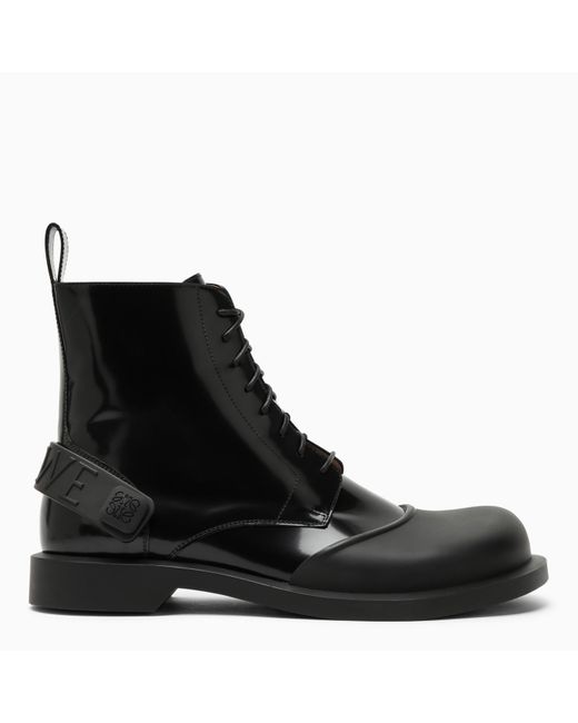 Loewe Black Campo Lace-up Boots for men