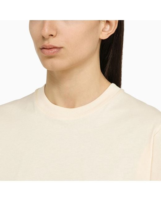 Loulou de Saison White Ivory Crew-Neck T-Shirt