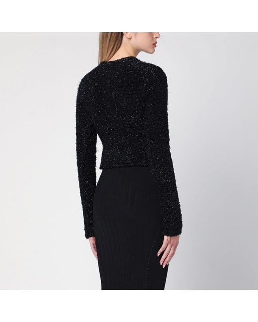Balenciaga Black Short Cardigan