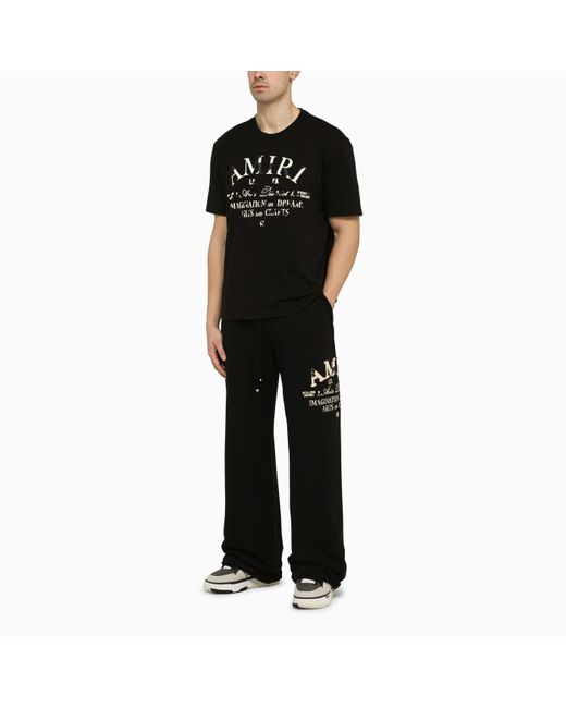 Amiri Black Jogging Trousers With Logo for men