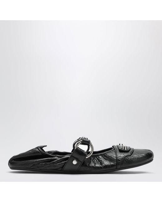 Balenciaga Black City Ballet Flats