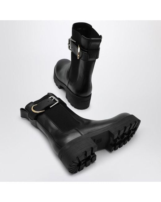 Givenchy Black Stylish Chelsea Boots With 5Cm Heel For