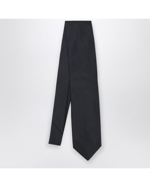 Destin Blue Polka Dot Silk Tie for men