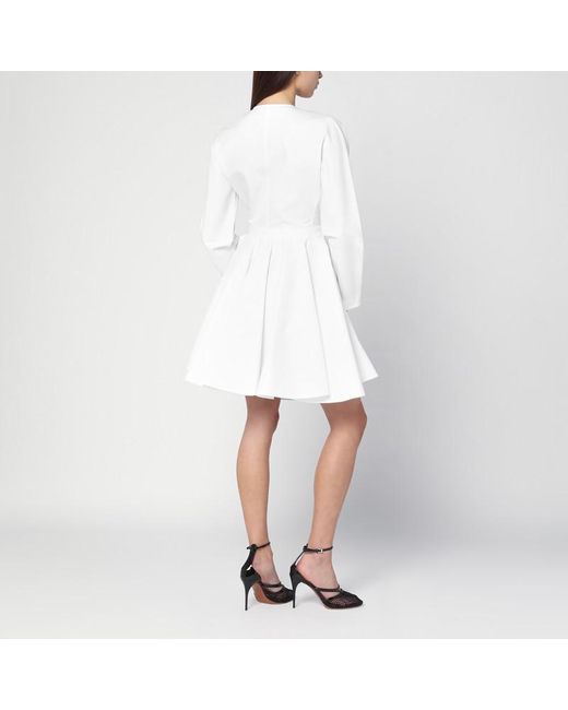 Alaïa White Asym Belt Dress