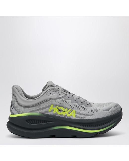 Hoka One One Gray Bondi 9 Sneakers for men