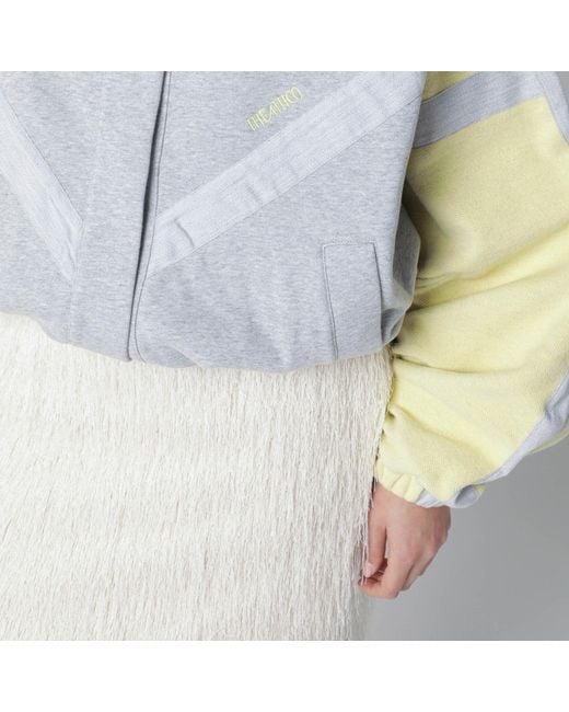 The Attico Blue Light Bomber Sweatshirt