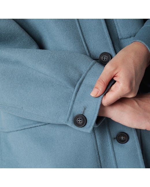Weekend by Maxmara Blue Wool Shirt Jacket