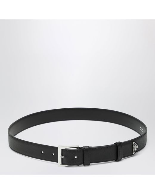 Prada Black Saffiano Belt for men