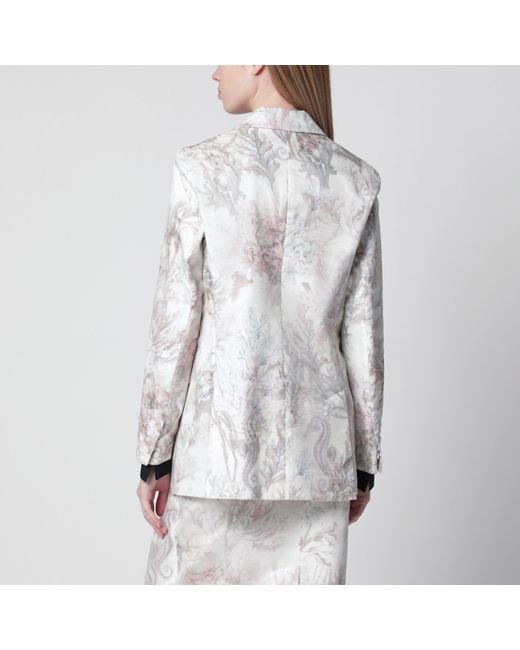 Max Mara White Slim Blazer