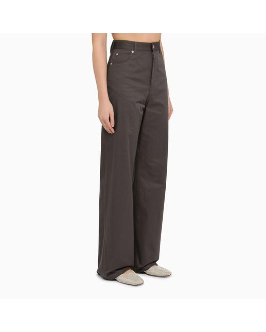 Pantalone ampio in cotone di Loewe in Gray