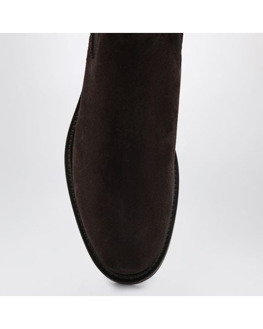 Doucal's Brown Suede Ankle Boots for men