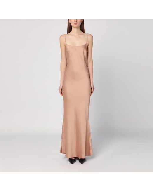 ANDAMANE Multicolor Light Dress With Back Draping