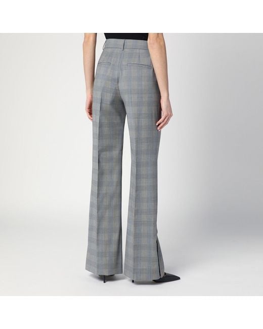 Sportmax Gray Prince Of Wales Check Pants