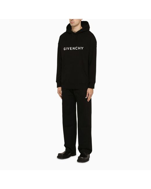 Givenchy Black Logoed Hoodie for men